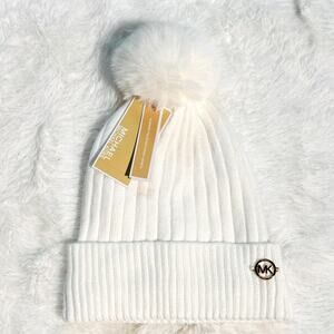 NWT - Michael Michael Kors - Women`s Teddy Fleece Faux Fur Pom Po…